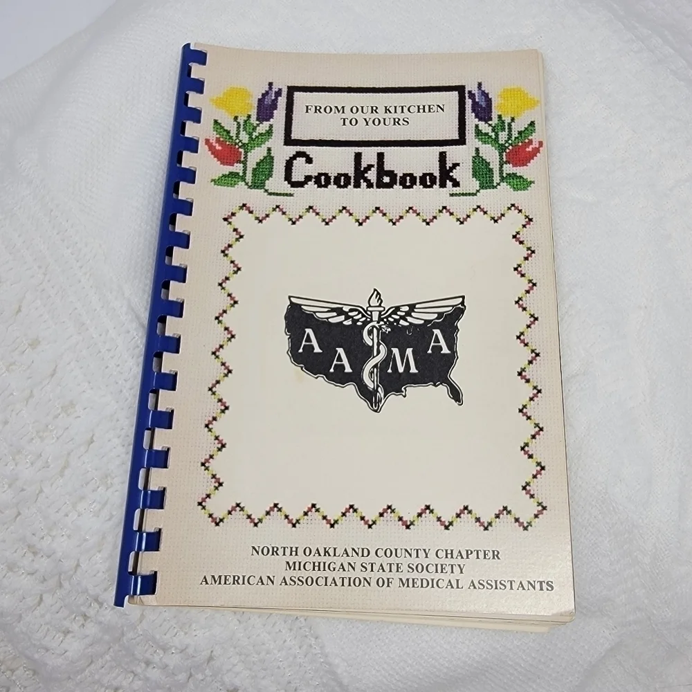 Michigan AAMA North Oakland County Spiralbound Cookbook Recipes 1983